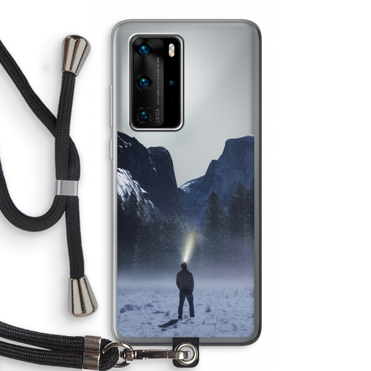 Wanderlust: Huawei P40 Pro Transparant Hoesje met koord