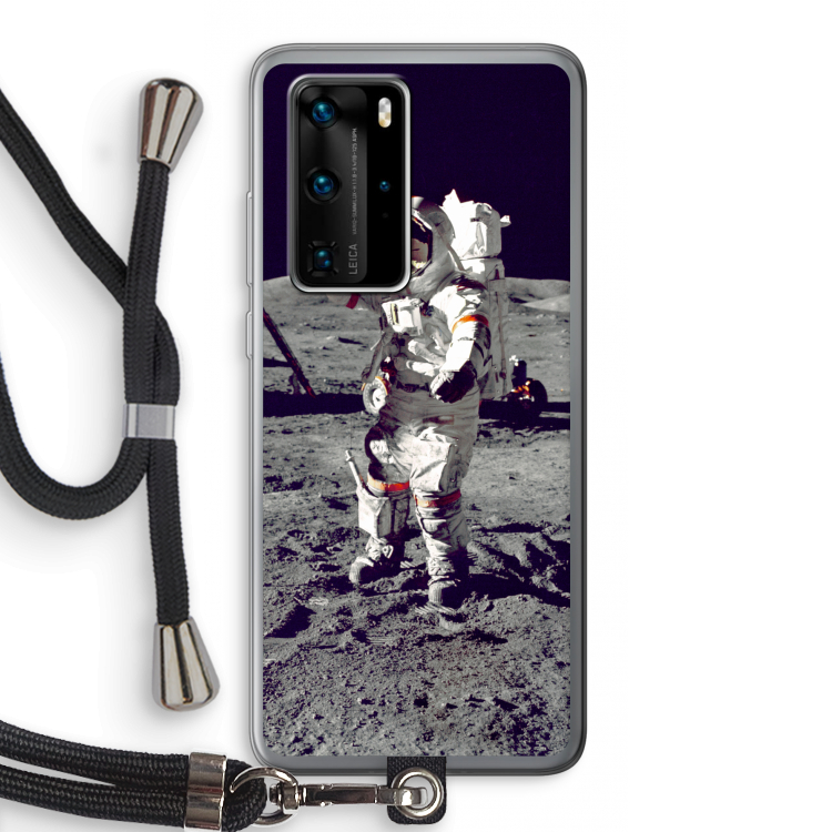 Spaceman: Huawei P40 Pro Transparant Hoesje met koord