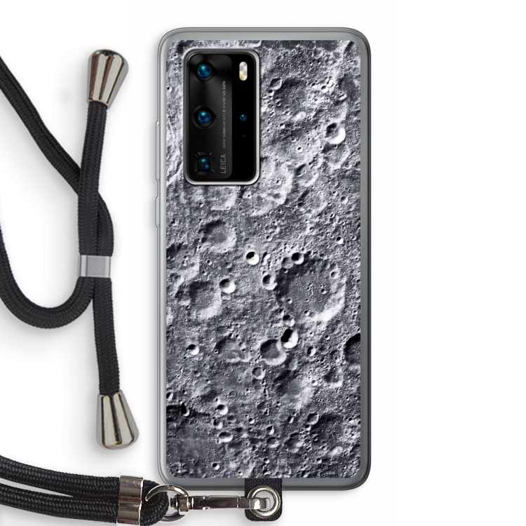 Maanlandschap: Huawei P40 Pro Transparant Hoesje met koord