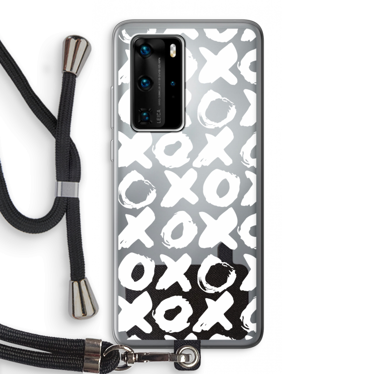XOXO: Huawei P40 Pro Transparant Hoesje met koord