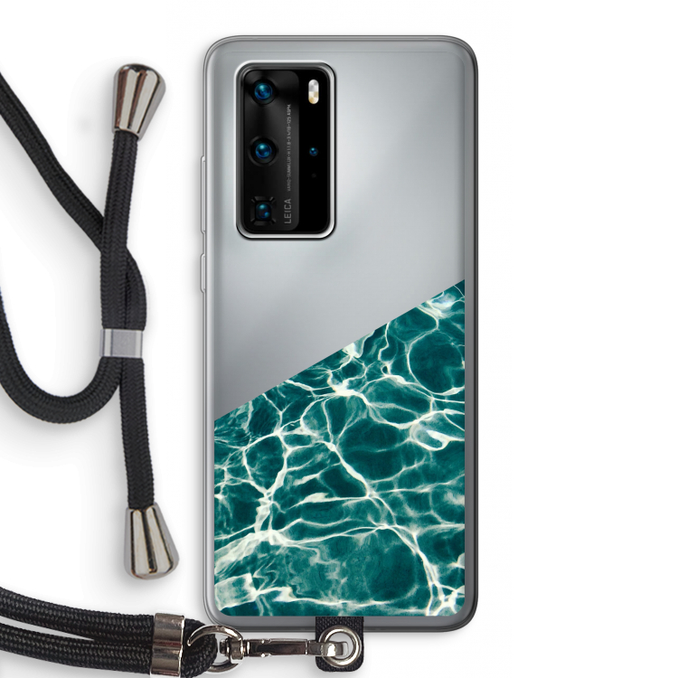 Weerkaatsing water: Huawei P40 Pro Transparant Hoesje met koord