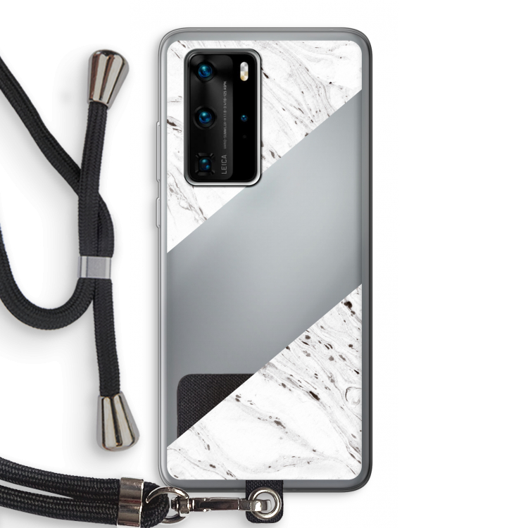 Biggest stripe: Huawei P40 Pro Transparant Hoesje met koord