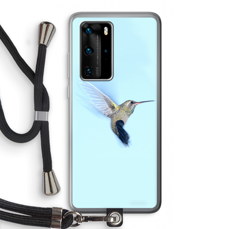 Kolibri: Huawei P40 Pro Transparant Hoesje met koord