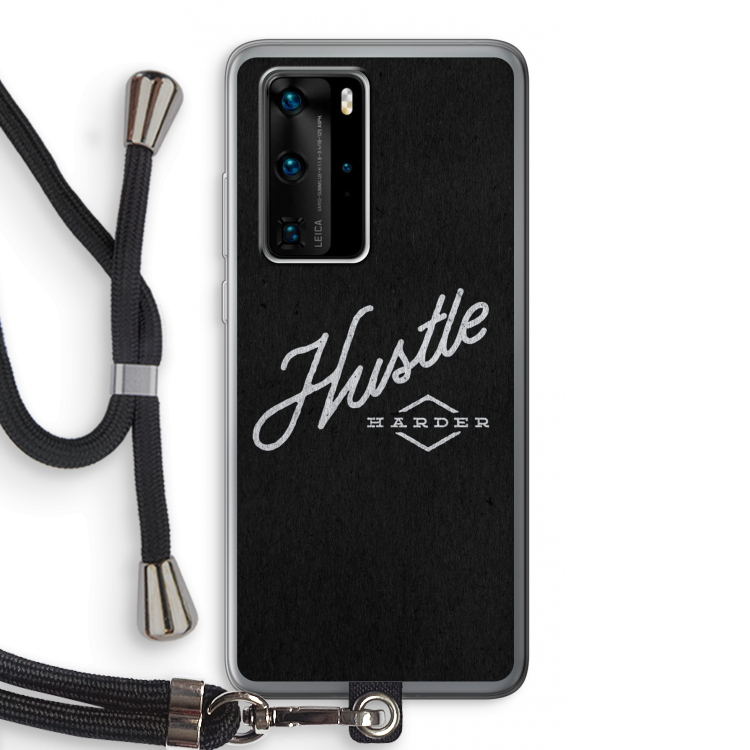 Hustle: Huawei P40 Pro Transparant Hoesje met koord