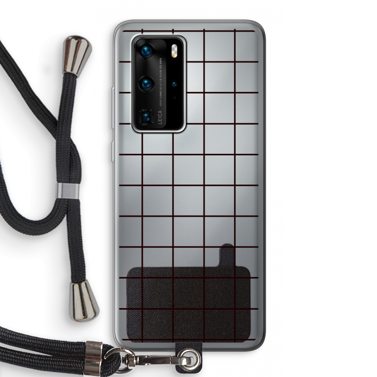 Rooster: Huawei P40 Pro Transparant Hoesje met koord