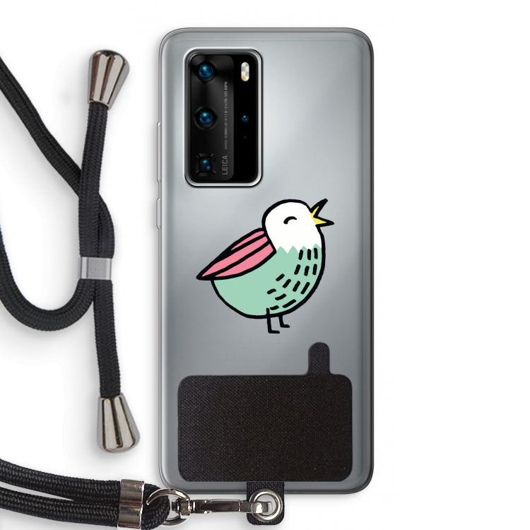 Birdy: Huawei P40 Pro Transparant Hoesje met koord