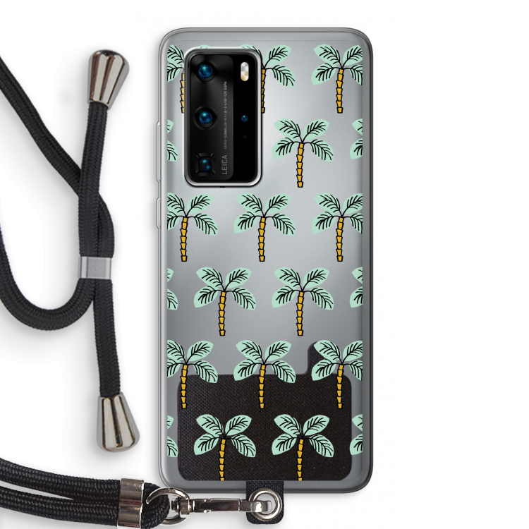 Paradise: Huawei P40 Pro Transparant Hoesje met koord