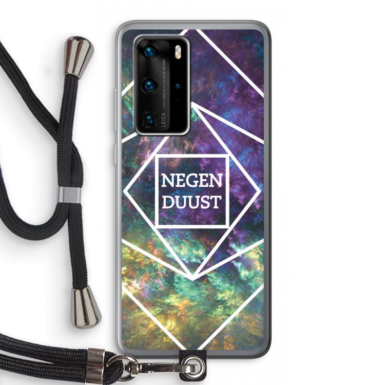 Negenduust ruimte: Huawei P40 Pro Transparant Hoesje met koord