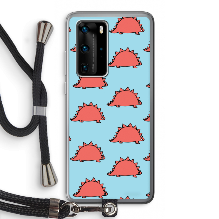 Dinosawrr: Huawei P40 Pro Transparant Hoesje met koord