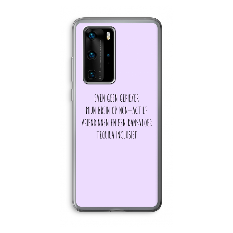 Tequila: Huawei P40 Pro Transparant Hoesje