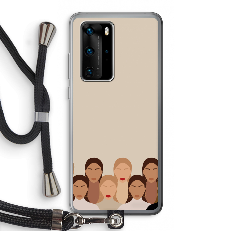 Girls girls girls: Huawei P40 Pro Transparant Hoesje met koord