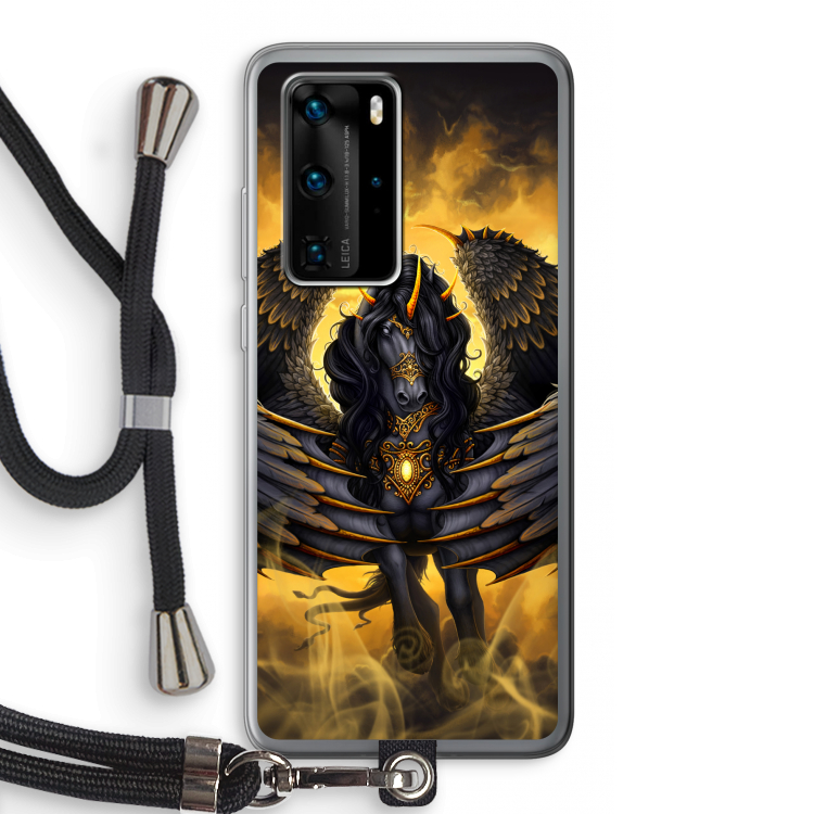Pegasus: Huawei P40 Pro Transparant Hoesje met koord