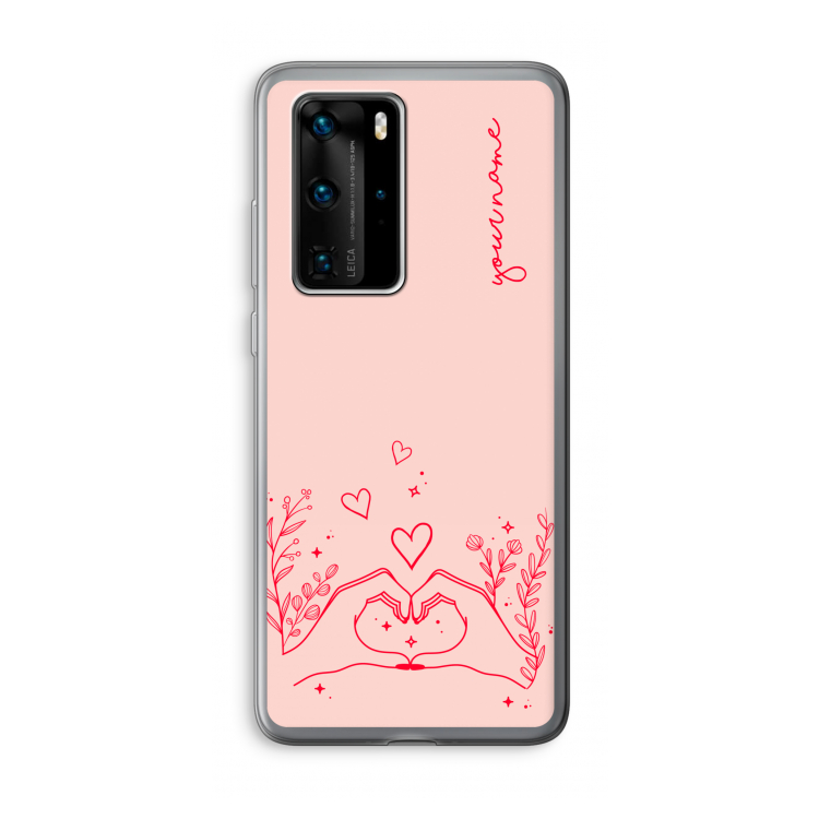 Love is in the air: Huawei P40 Pro Transparant Hoesje