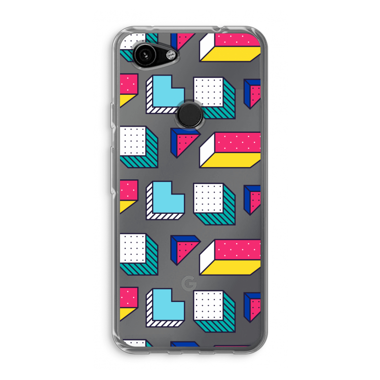 8-bit N°7: Google Pixel 3a Transparant Hoesje