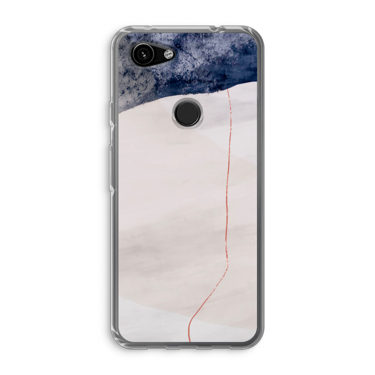 Stone White: Google Pixel 3a Transparant Hoesje