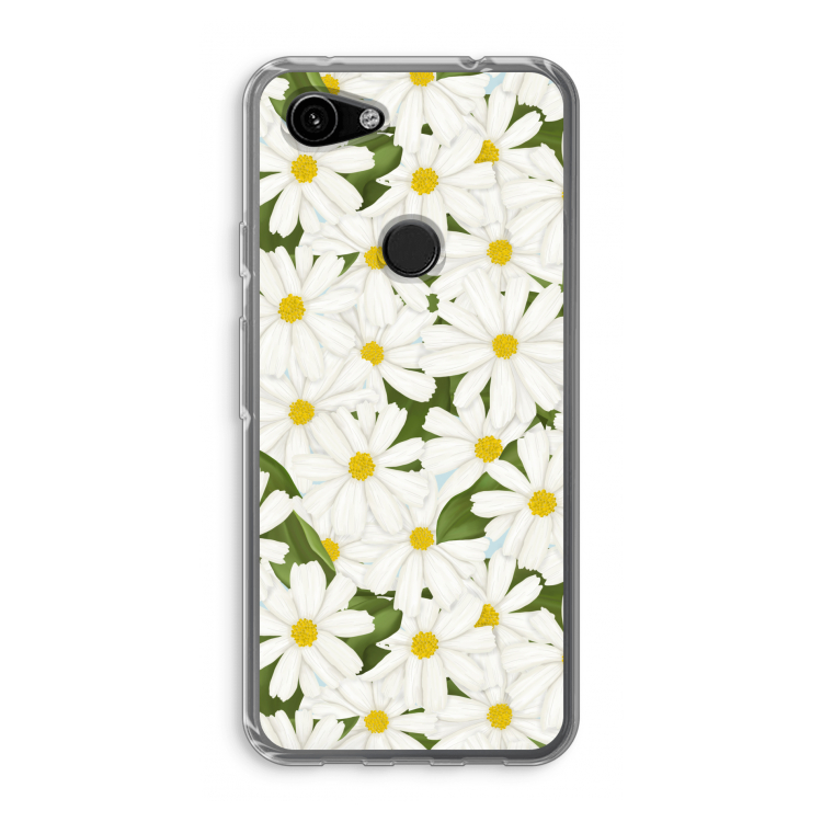 Summer Daisies: Google Pixel 3a Transparant Hoesje