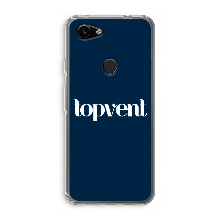 Topvent Navy: Google Pixel 3a Transparant Hoesje