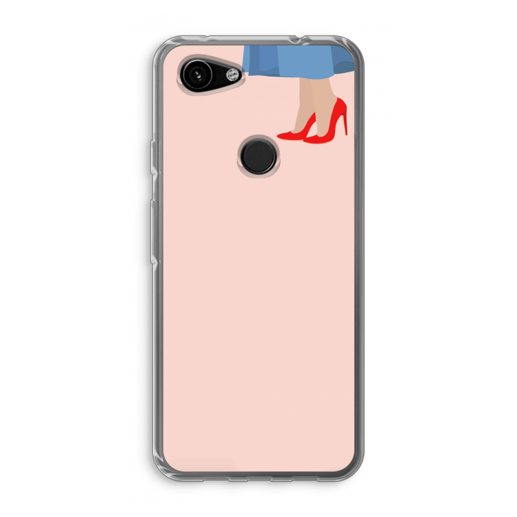 High heels: Google Pixel 3a Transparant Hoesje