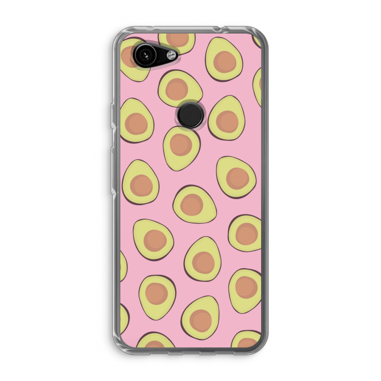 Dancing avocados: Google Pixel 3a Transparant Hoesje
