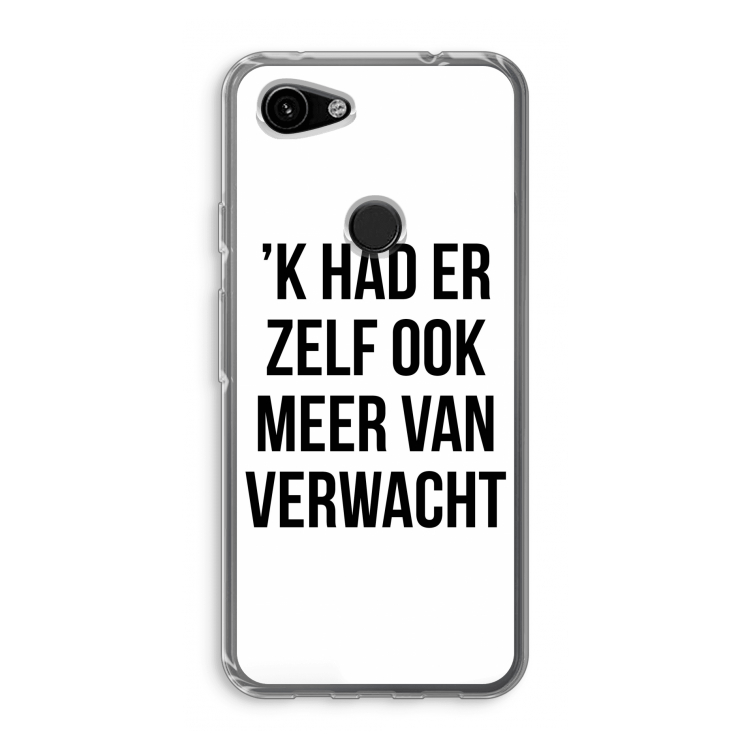 Meer verwacht: Google Pixel 3a Transparant Hoesje