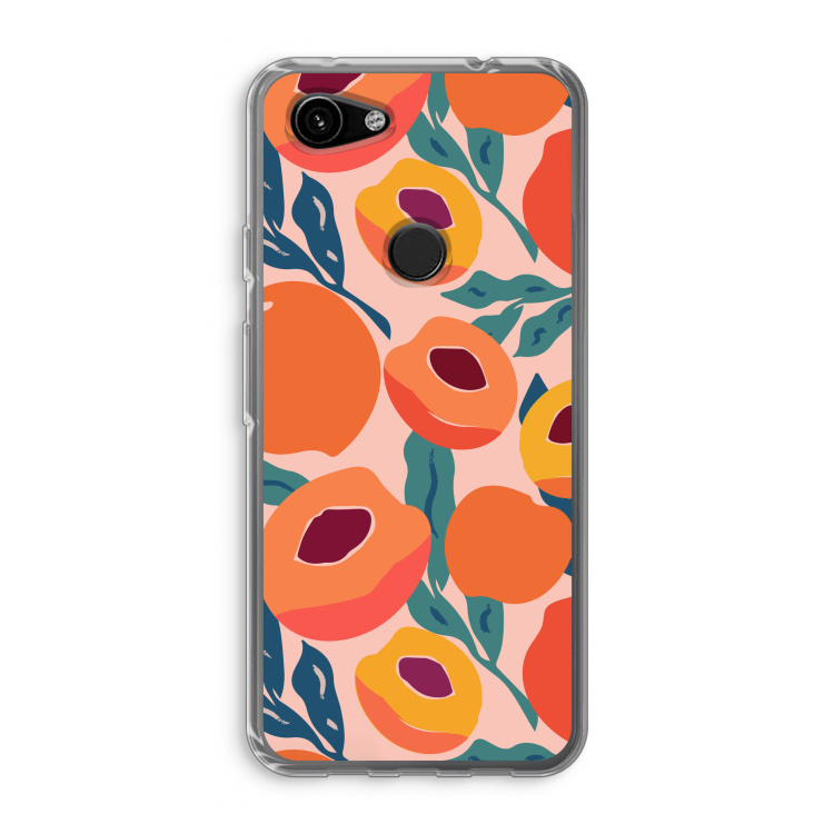 Perzik: Google Pixel 3a Transparant Hoesje