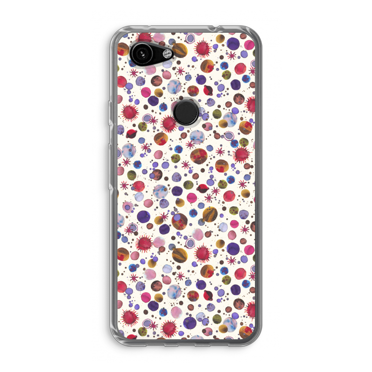 Planets Space: Google Pixel 3a Transparant Hoesje