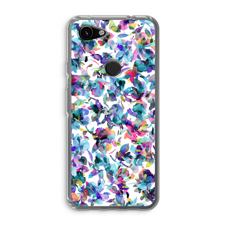 Hibiscus Flowers: Google Pixel 3a Transparant Hoesje