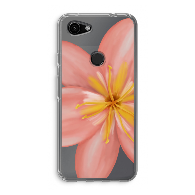 Pink Ellila Flower: Google Pixel 3a Transparant Hoesje
