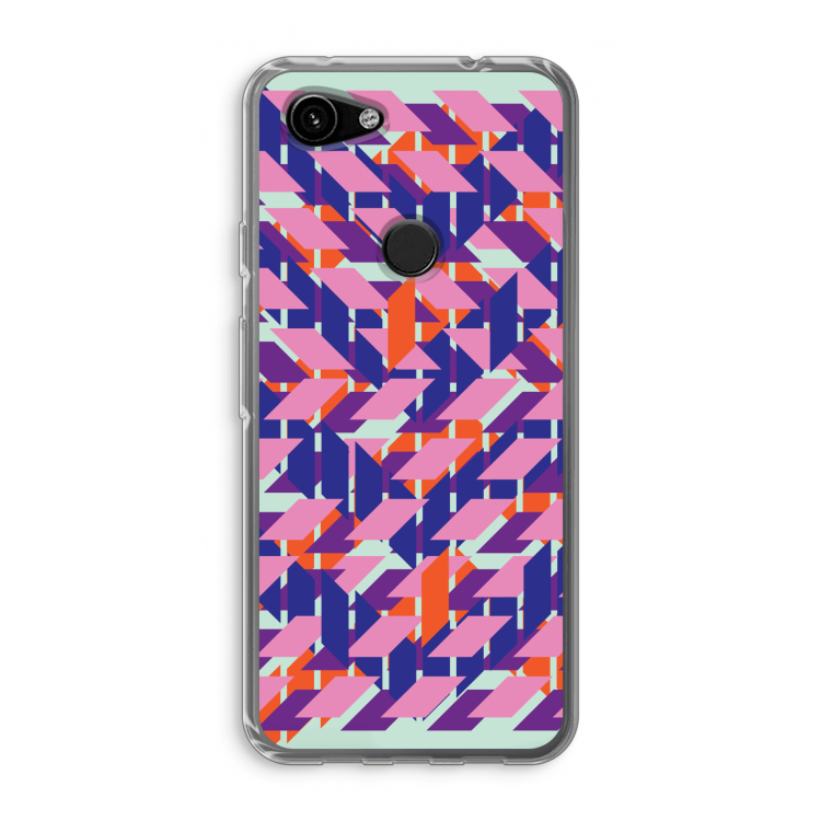 Skew Blush 3: Google Pixel 3a Transparant Hoesje