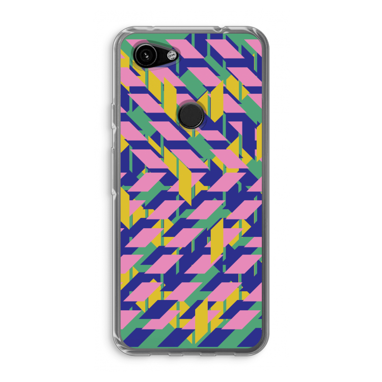 Skew Blush 1: Google Pixel 3a Transparant Hoesje