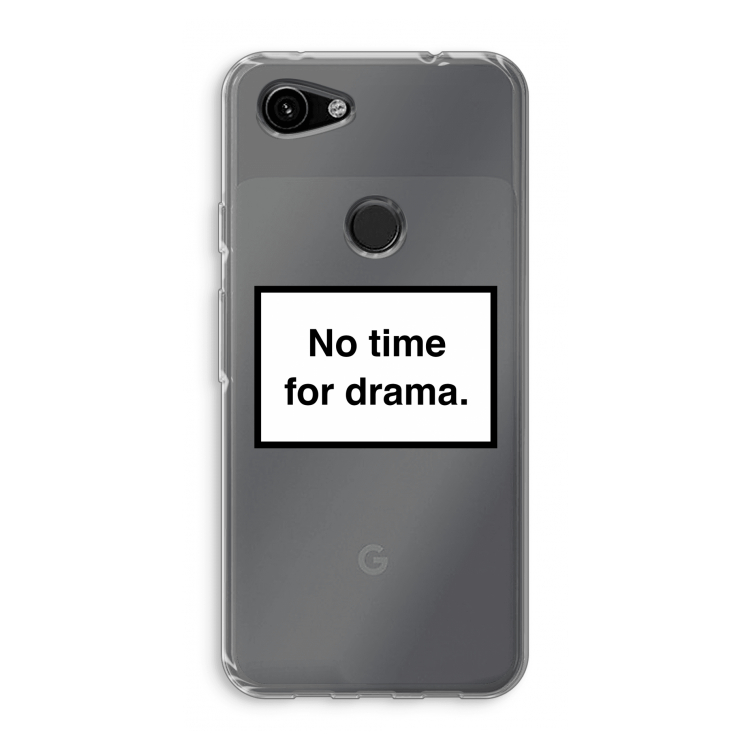 No drama: Google Pixel 3a Transparant Hoesje