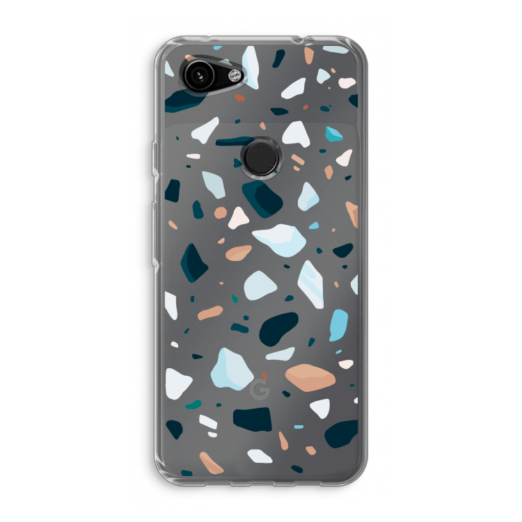 Terrazzo N°13: Google Pixel 3a Transparant Hoesje
