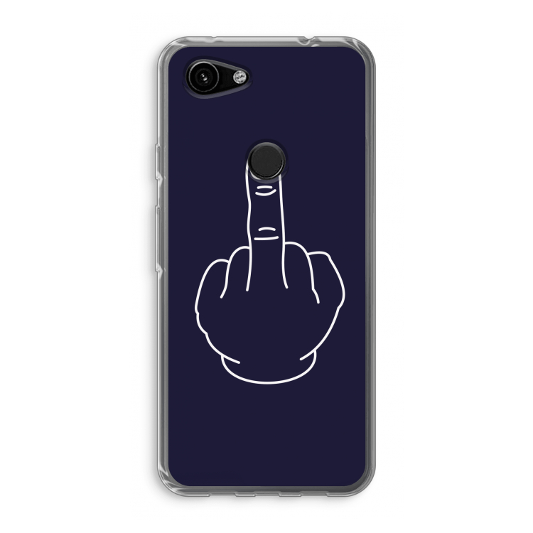 F**k U: Google Pixel 3a Transparant Hoesje