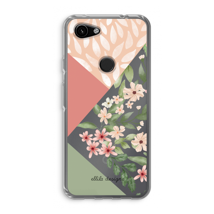 Sweet heaven geometrics: Google Pixel 3a Transparant Hoesje
