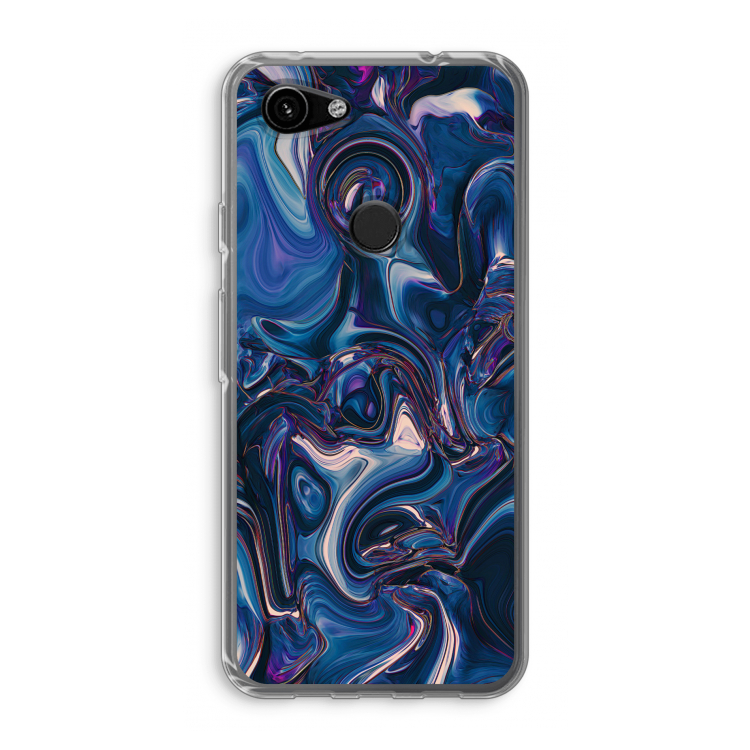 Mirrored Mirage: Google Pixel 3a Transparant Hoesje