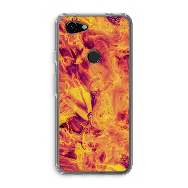 Eternal Fire: Google Pixel 3a Transparant Hoesje