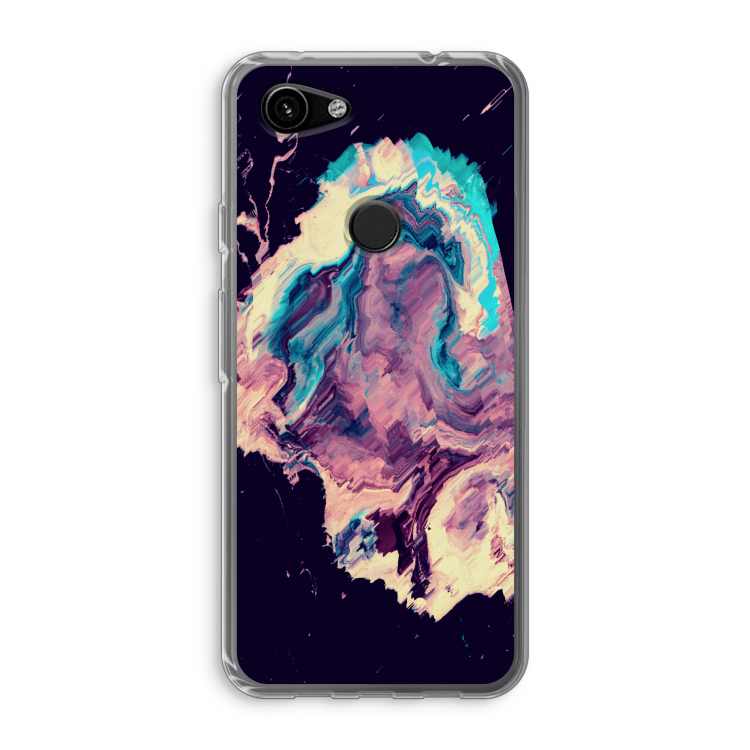 Cosmic Silence: Google Pixel 3a Transparant Hoesje