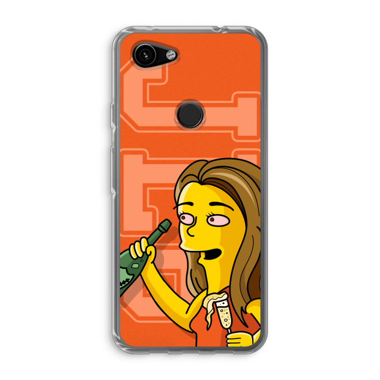 Jamie Lee Simpson: Google Pixel 3a Transparant Hoesje