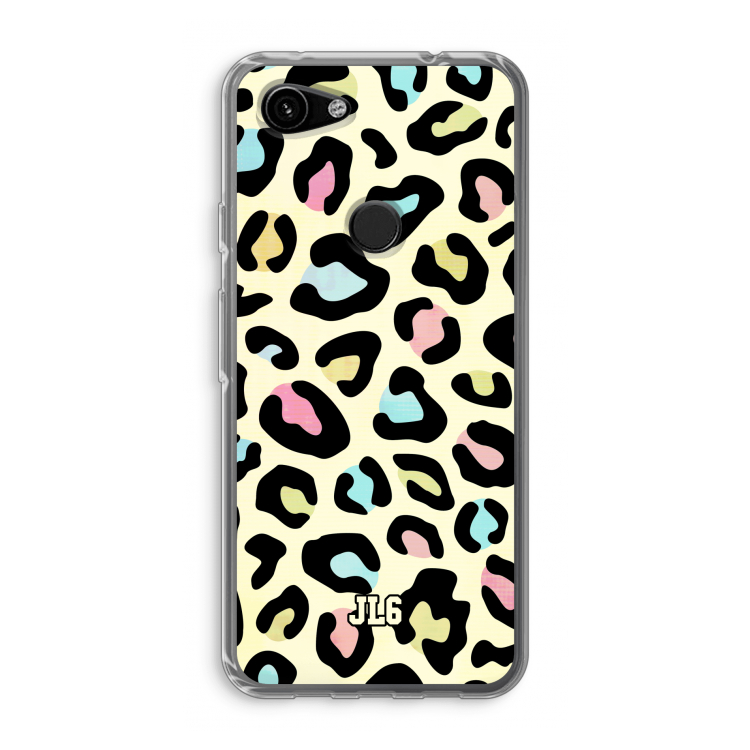 Leopard pattern: Google Pixel 3a Transparant Hoesje