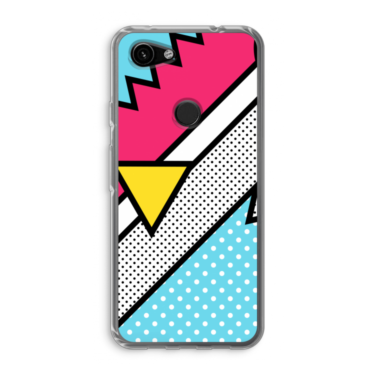 Pop Art #3: Google Pixel 3a Transparant Hoesje