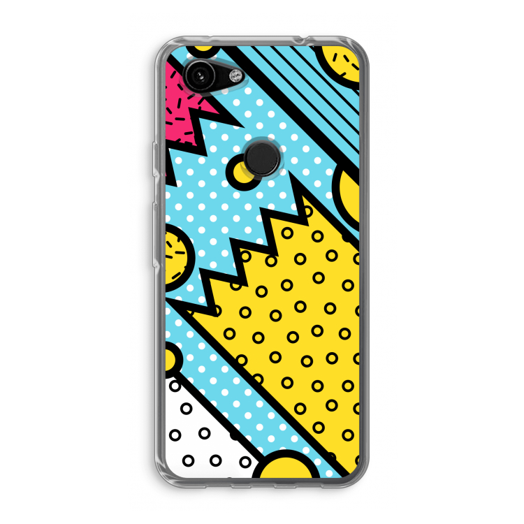 Pop Art #1: Google Pixel 3a Transparant Hoesje