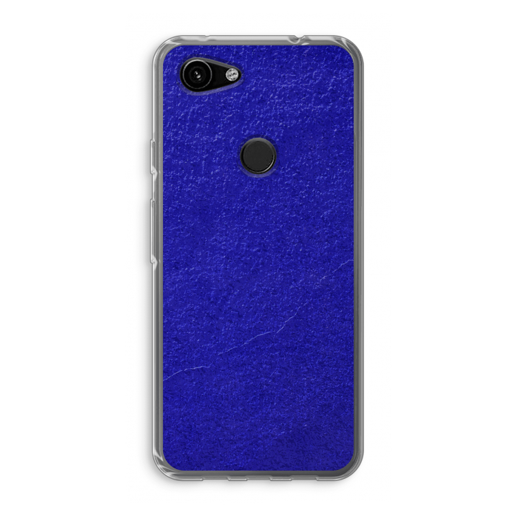 Majorelle Blue: Google Pixel 3a Transparant Hoesje