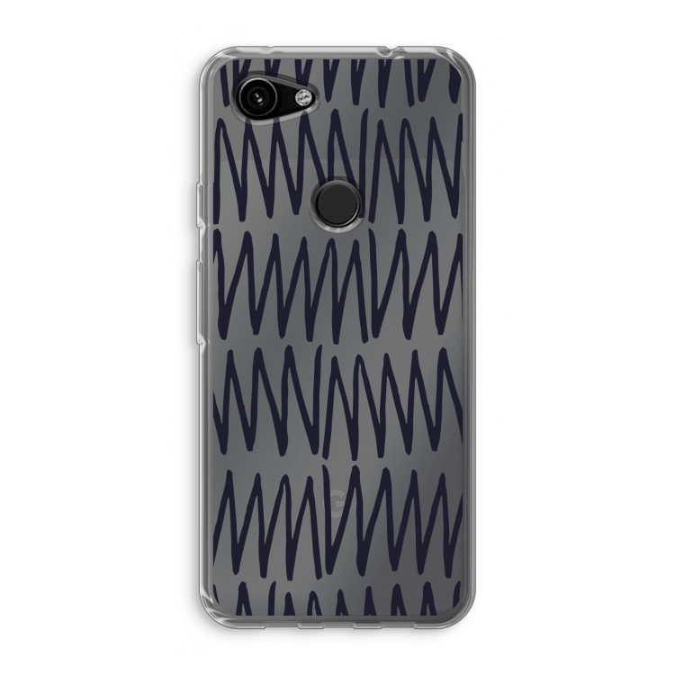 Marrakech Zigzag: Google Pixel 3a Transparant Hoesje