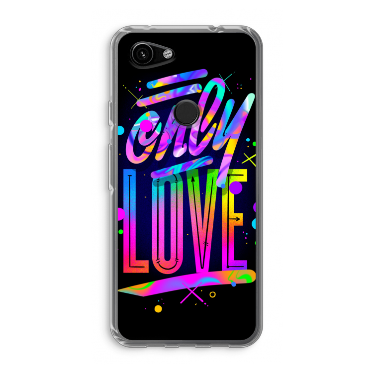 Only Love: Google Pixel 3a Transparant Hoesje