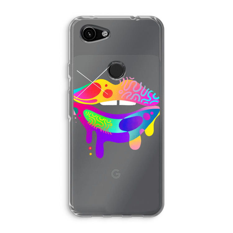 Lip Palette: Google Pixel 3a Transparant Hoesje