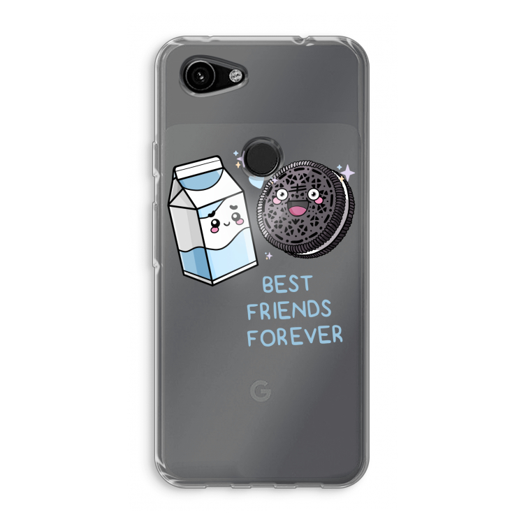 Best Friend Forever: Google Pixel 3a Transparant Hoesje
