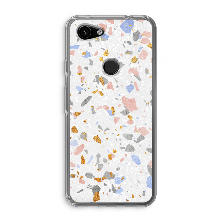Terrazzo N°8: Google Pixel 3a Transparant Hoesje