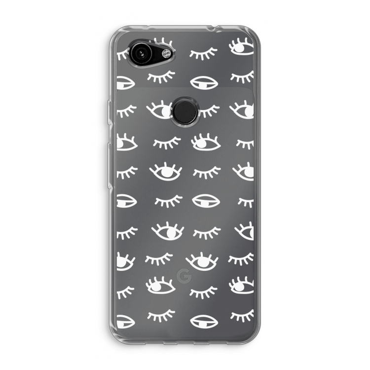 Eye pattern #3: Google Pixel 3a Transparant Hoesje