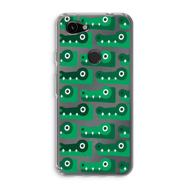 Crocs: Google Pixel 3a Transparant Hoesje