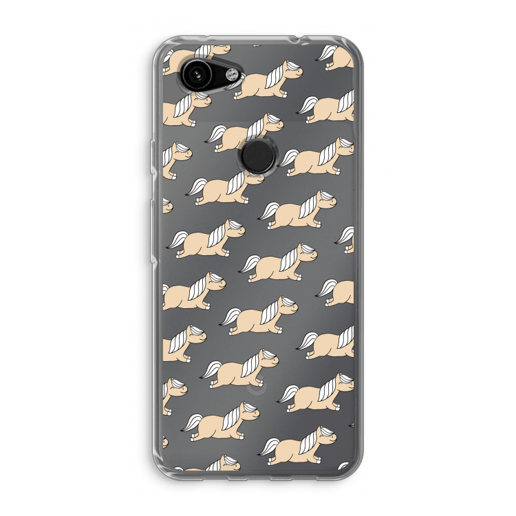 Ponys: Google Pixel 3a Transparant Hoesje